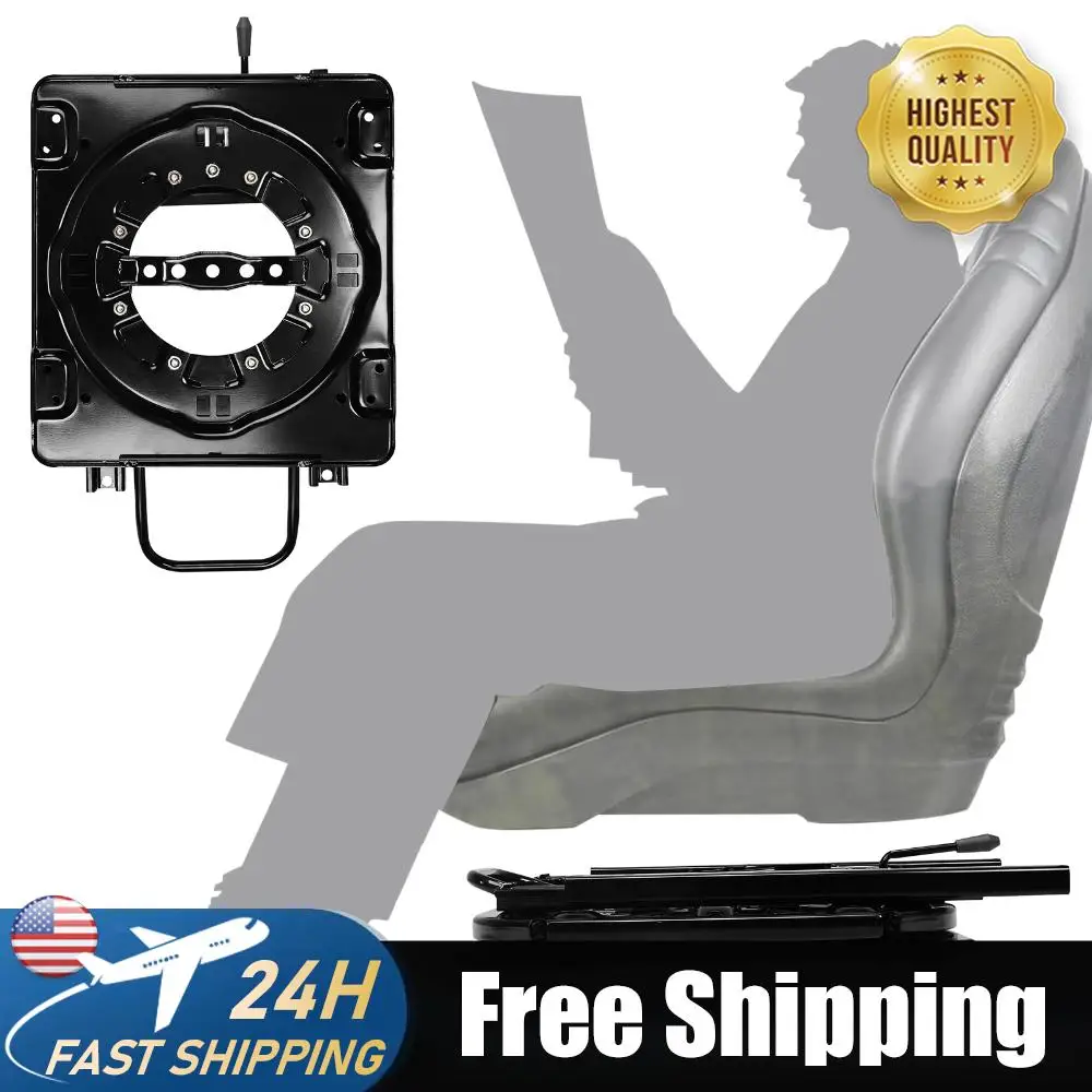 

3mm Steel Plate Heavy Duty Seat Swivel Base W/ Slider Swivel Chair Base Replacement Accessories for RV Van Camper Boat Truck Bus