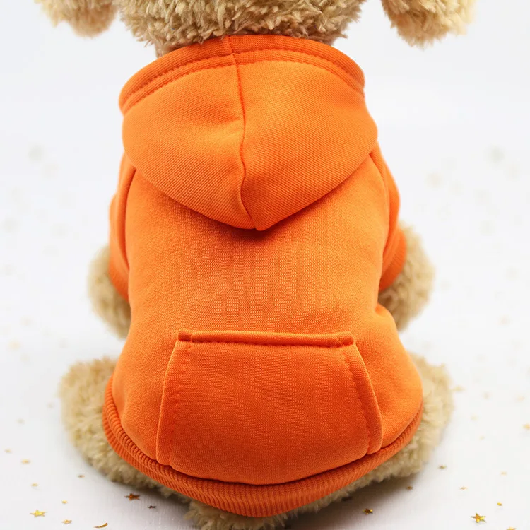 Winter Pet Dog Clothes Hoodies Warm Sweater with Pockets Coat Outfit Puppy Jacket Pet Costume Chihuahua Sweatshirt Pet Supplies