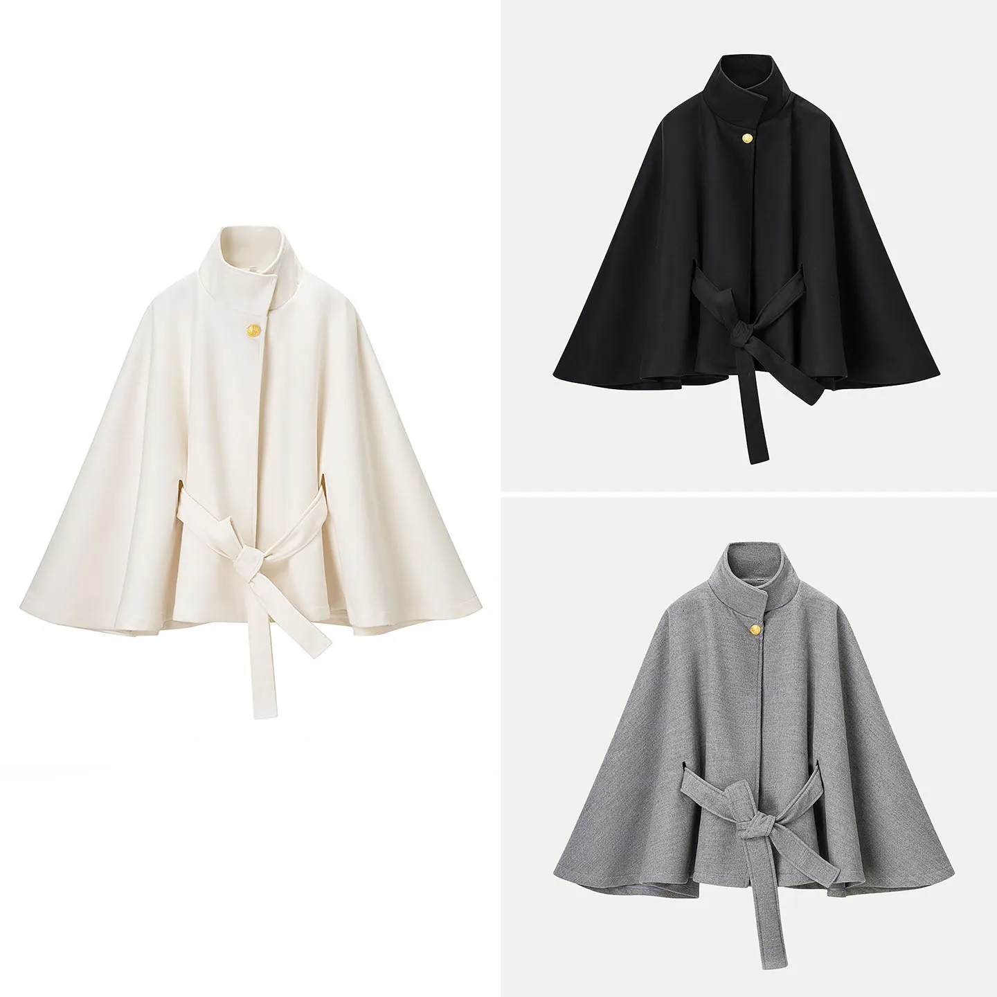 

Женский модный свободный жилет Ele Autumn 2025 с поясом, классическая шерстяная верхняя одежда от Z