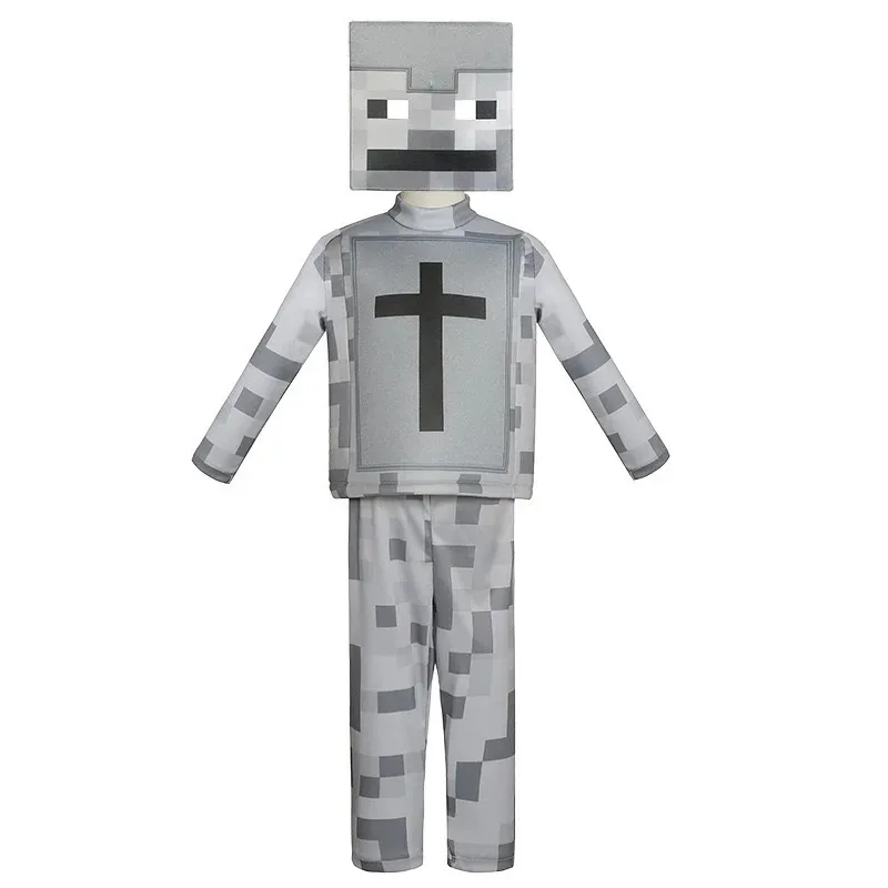 Новинка 202, костюмы для косплея на тему игры MC, костюмы Steve Diamond Armor, зеленый комбинезон Creeper, классический детский костюм для детей ★ ★ ★