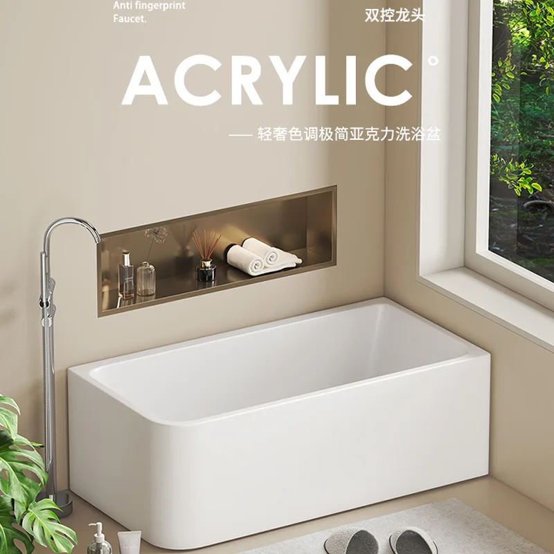 Pure material bathtub acrylic B & B hotel free installation independent simple home