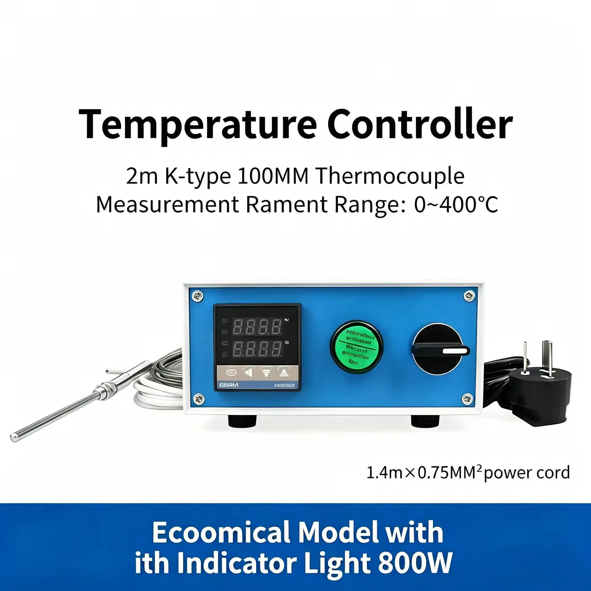 

REX-C100 PID Temperature Control Box 800W Pre-wired Controller with Alarm, for DIY Plastic Extruder 3D Printer Filament Maker