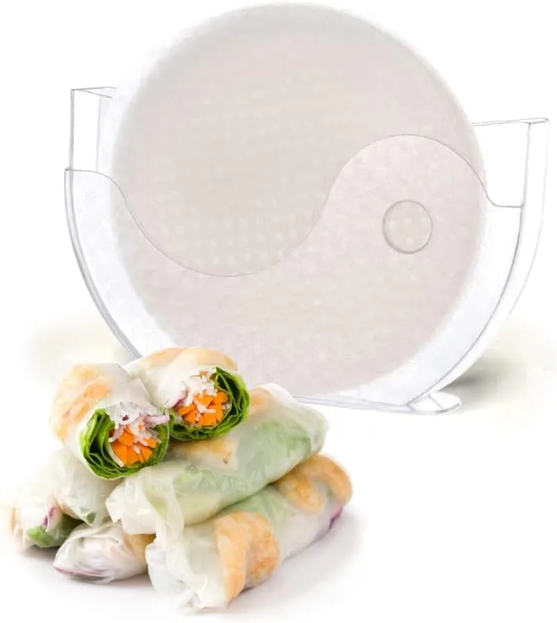 Nuevo papel de arroz de alta gama, papel de arroz, soporte para agua, envoltorios, rollo de primavera, tazón de agua, caja de corteza de pastel vietnamita, herramientas de cocina creativas