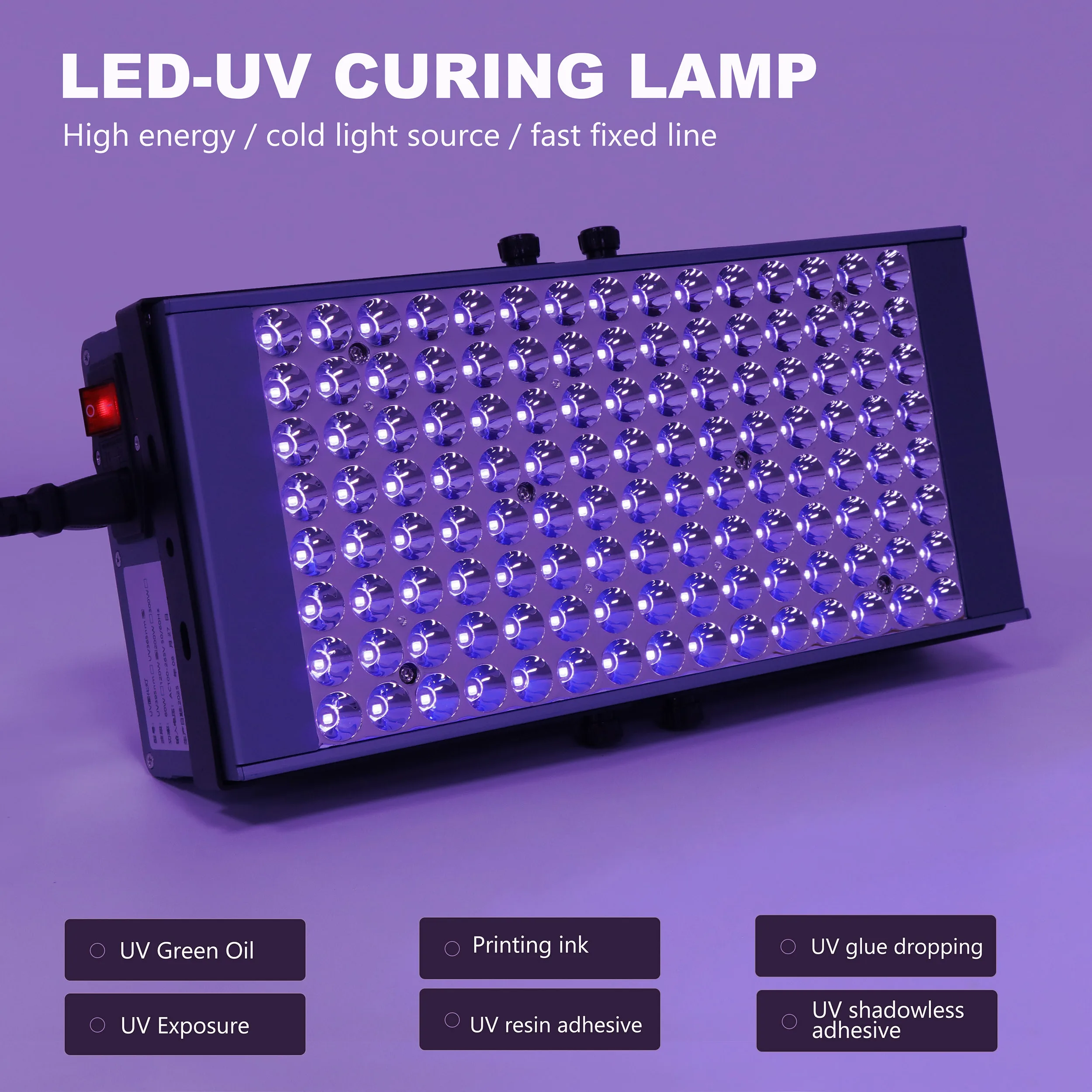 Led 1200 واط الضوء الأرجواني 36nm الأشعة فوق البنفسجية علاج مصباح 39nm كشف الفلورسنت مصباح بدون ظل الغراء الأشعة فوق البنفسجية علاج مصباح الراتنج النفط الأخضر #4
