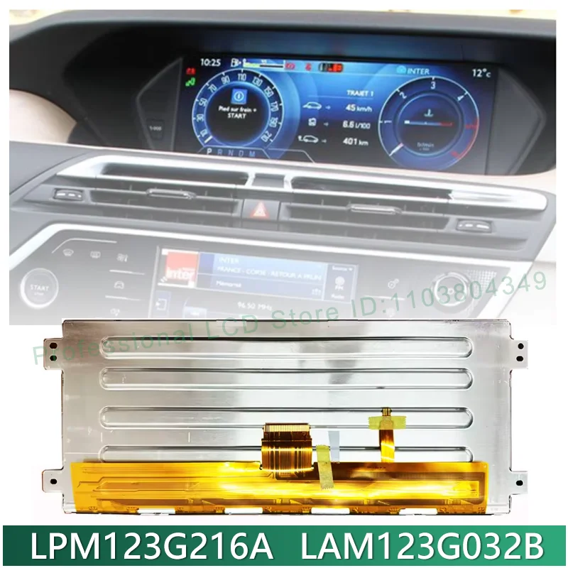 LPM123G216A LAM123G032B LAM123G032A Original 12.3 Inch LCD Display Screen For C5 C4 Speedometer Instrument Cluster 9815286180