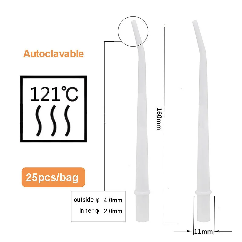 25 stücke/10 Beutel Einweg-Zahns aug spitzen Speichel auswerfer Zahnklinik Chirurgische Zahns aug röhre Zahnarzt werkzeuge