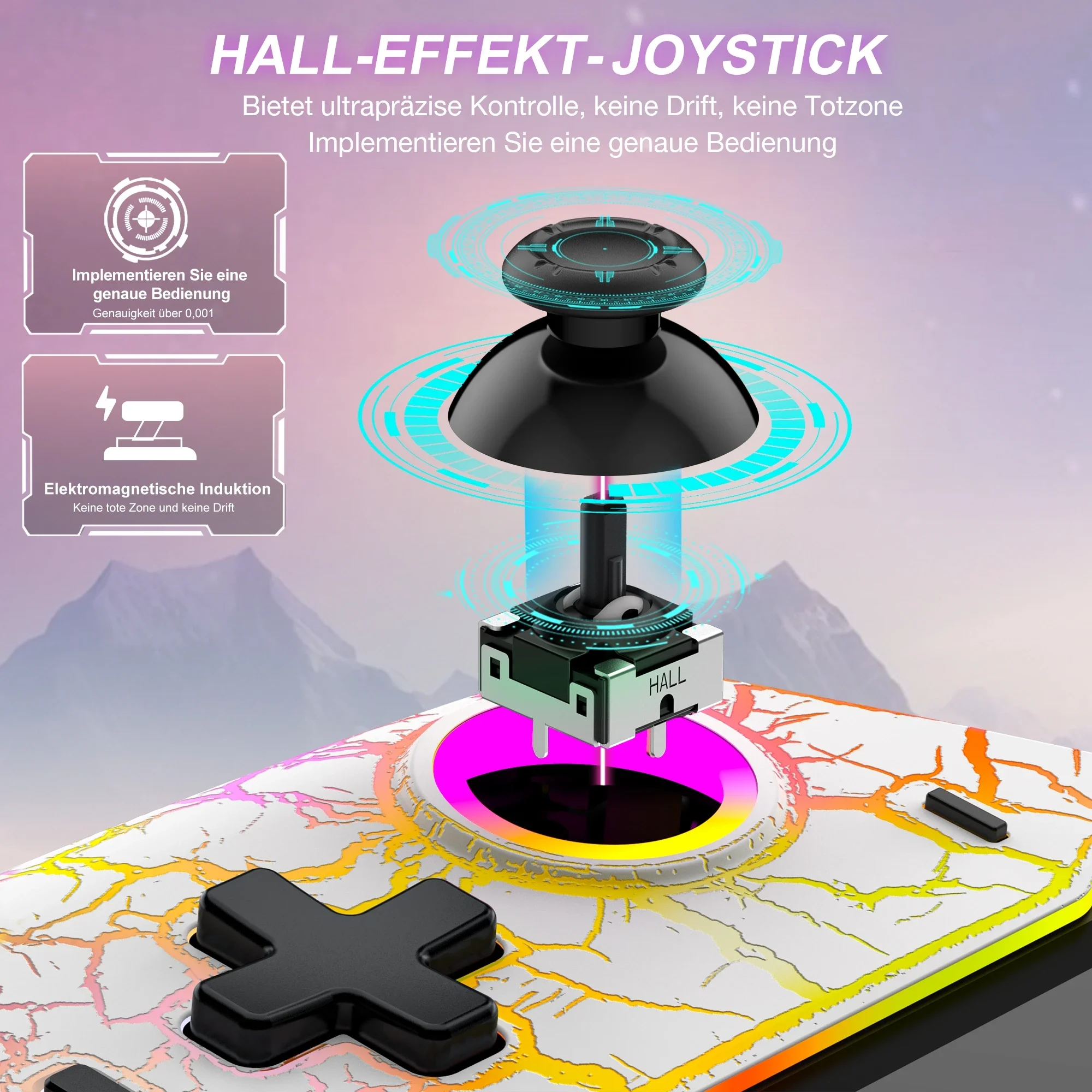 JC302 وحدة تحكم التبديل اللاسلكية التبديل برو تحكم يده مع أعواد تأثير القاعة مقبض كبير تحكم للتبديل/OLED #3