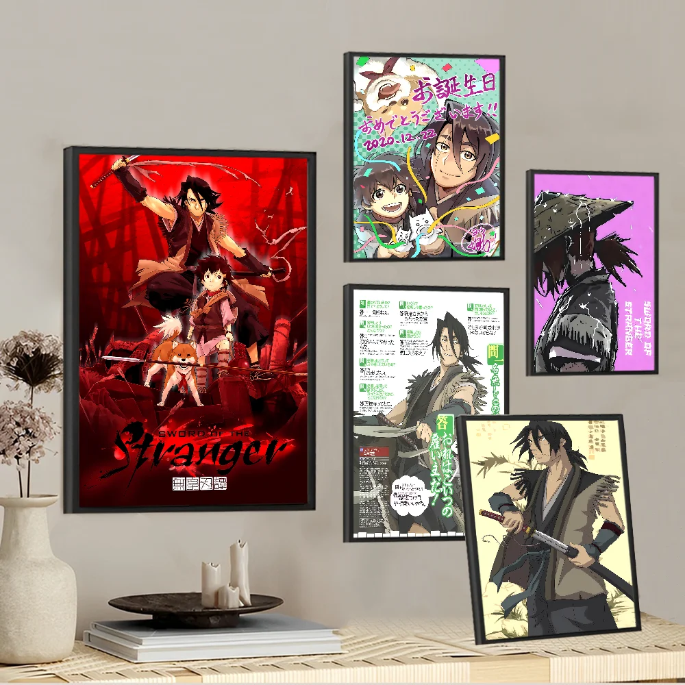 Sword of the Stranger Classic Movie Posters Vintage Room Bar Cafe Decor Stickers pintura de pared