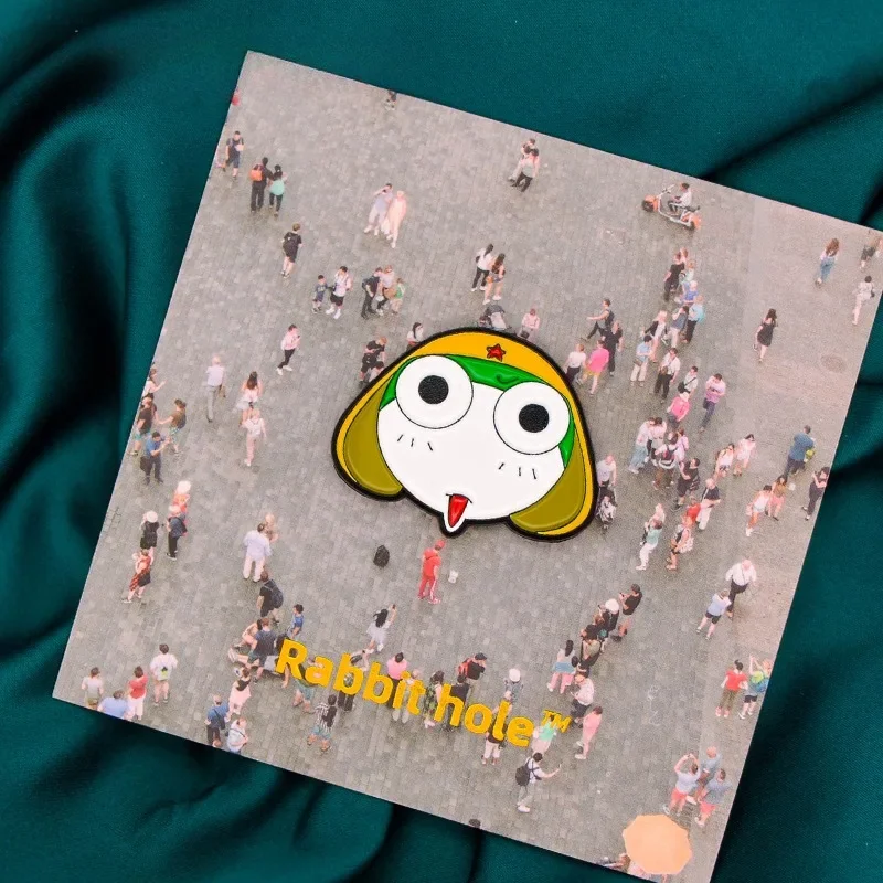 Cartoon Konijnengat Handgeschilderde Kikker Keroro Broche Badge Spelden Nostalgische Actie Figuur Kawaii Collectie Tas Accessoires