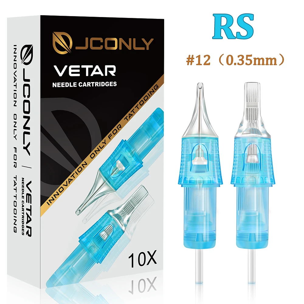 

JCONLY VETAR Cartridge Tattoo Needles 3 5 7 9 11RS Disposable Sterilized Safety Tattoo Needle for Tattoo Machine Makeup Body Art