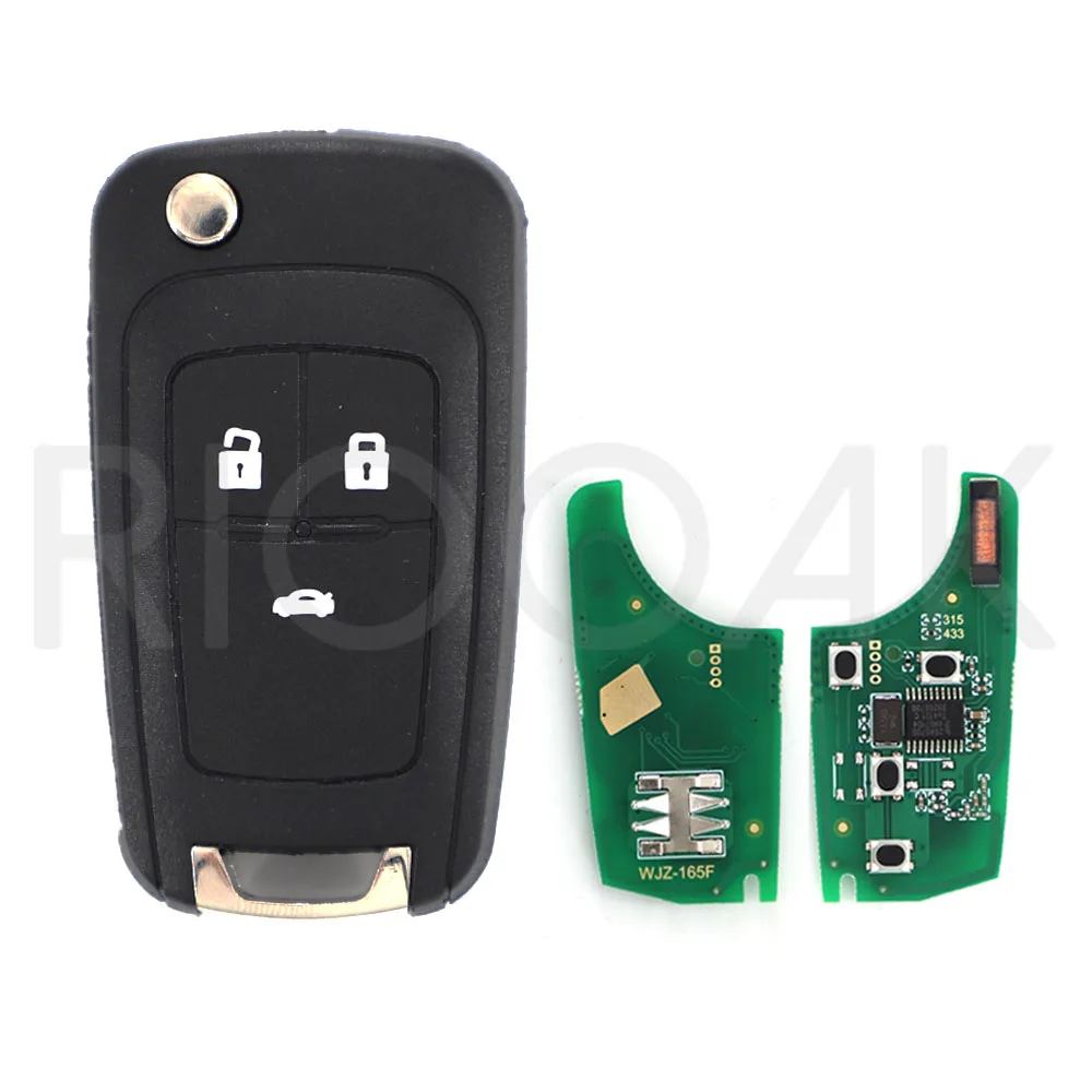 2/3 BTN 433MHz ID46 Chip Remote Key Dla Chevrolet Cruze Spark Malibu Sail Aveo PCF7941E B01T3BA