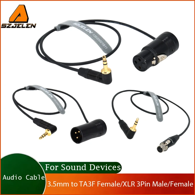 New Arring 3.5mm to TA3F Female/XLR 3Pin Male/Female Audio Cable For Sennheiser EK 2000,Sound Devices