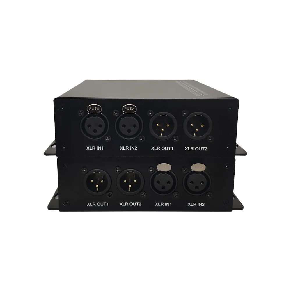 2026 Broadcast Grade 2-ch Ethernet to XLR Audio Converter Audio Encoder Decoder
