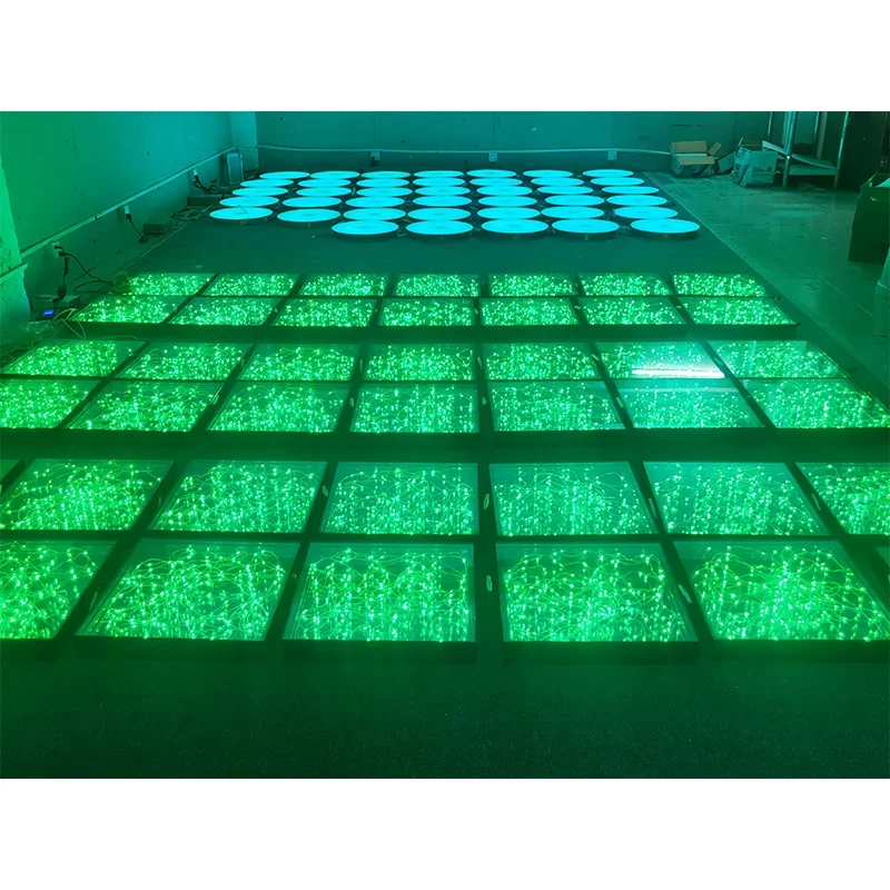 New arrival nightclub luminous transparent stage dance Led dance floor tile wedding