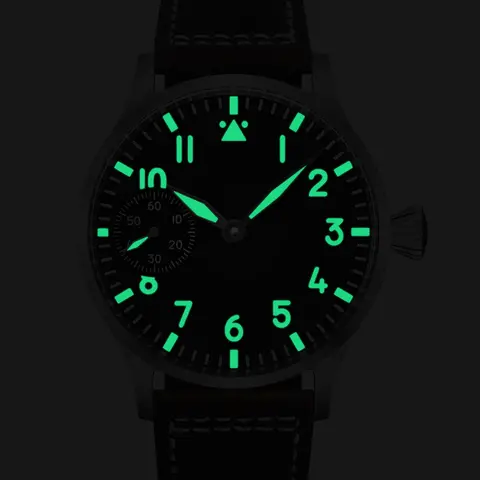 Corgeut 럭셔리 사파이어 글라스 42mm 다이얼 St3600 또는 ETA6497 핸드 와인딩 무브먼트 316L 스틸 케이스 남성용 시계 30M 방수