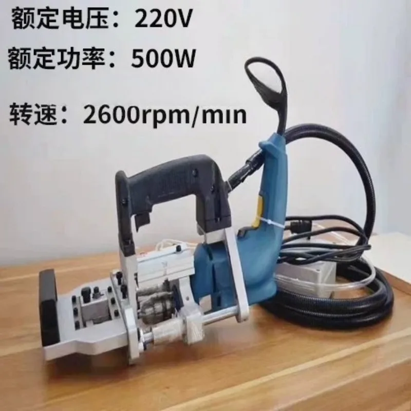 Handheld Pneumatic Side Hole Drill Woodworking 3‑In‑One Horizontal Drilling Machine For Wood Tenon Hole Punching