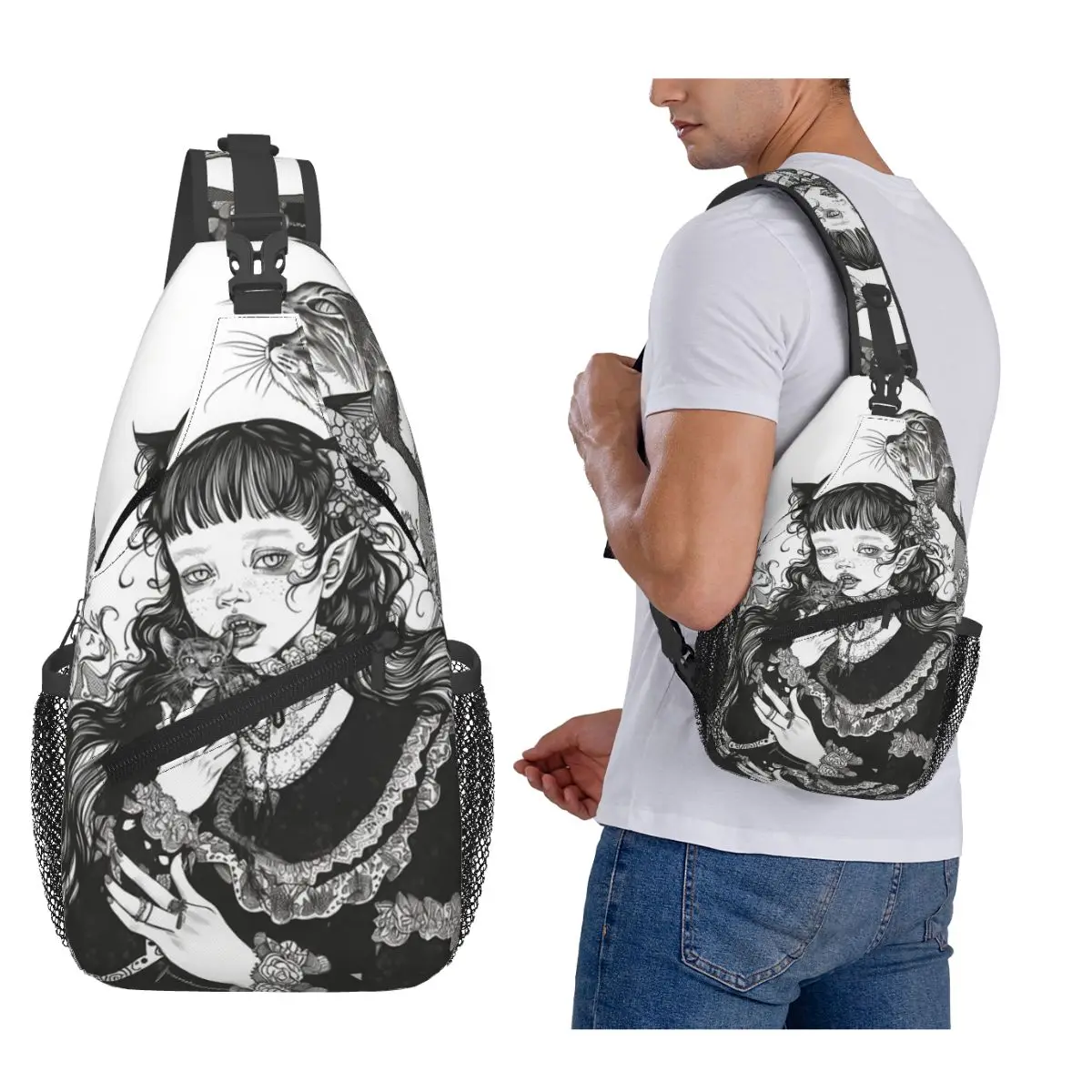 

Tomie Junji Ito нагрудная сумка мужской рюкзак через плечо нагрудная сумка дорожный походный рюкзак сумка на плечо