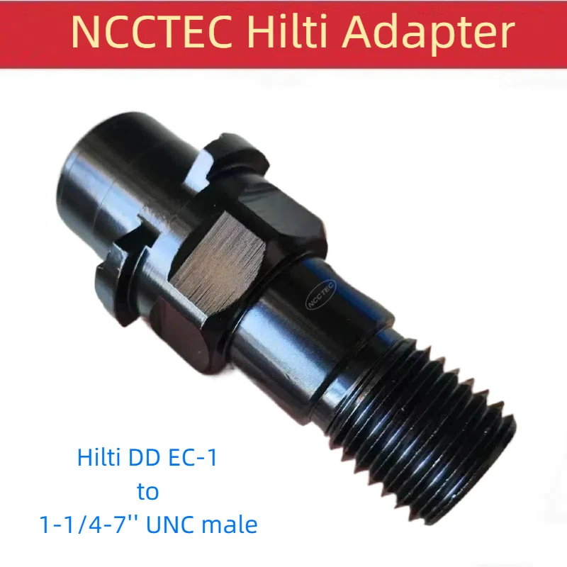 NCCTEC Adapter Hilti DD EC-1 to 1-1/4-7'' UNC Male Thread for DD-30 Diamond Core Drill Machine to Use Drill Bits Connector