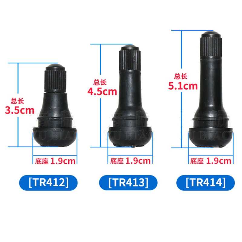 4pcs TR414 / TR413 / TR412 Rubber Tire Valve Cap Car Truck Tubeless Tyre Valve Stem Cover Zinc Alloy Rubber Tire Stem Caps