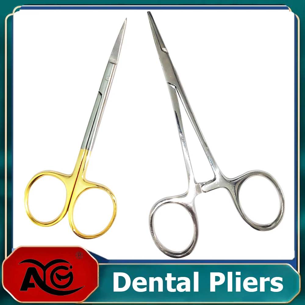 

AG 1 шт., плоскогубцы для стоматологических игл, многоразовые позолоченные ручки из нержавеющей стали, ортодонтические щипцы, инструменты для хирургических инструментов
