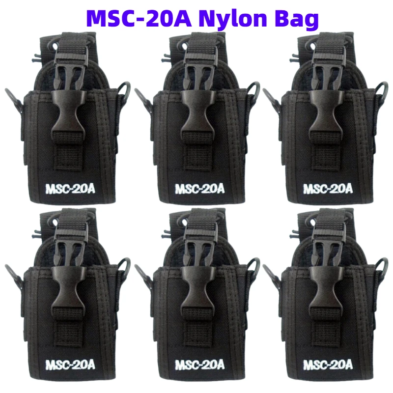 6pcs Radio Bag Case MSC-20A Multi-function Nylon Pouch Waist Case Bag Holster for Baofeng TYT WouXun Kenwood MOTOROLA