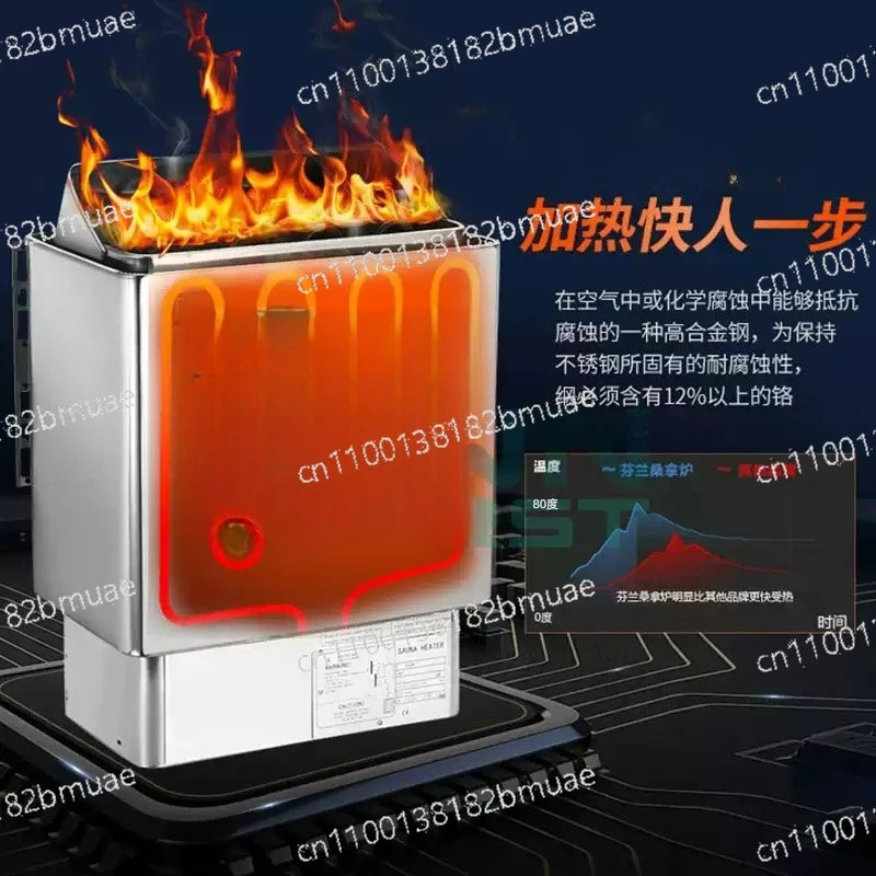 Sauna Steam Generator Home Use Heating Furnace Room Dry Equipment 9KW 8kw 6kw 4.5kw 3kw Sauna Heater 220V 380V
