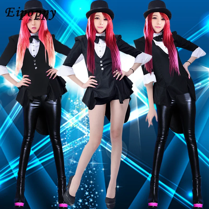 

New Nightclub Jazz Dance Costume Costume Sexy Adult Female Modern Dance Street Dance DS Nightclub Tuxedo