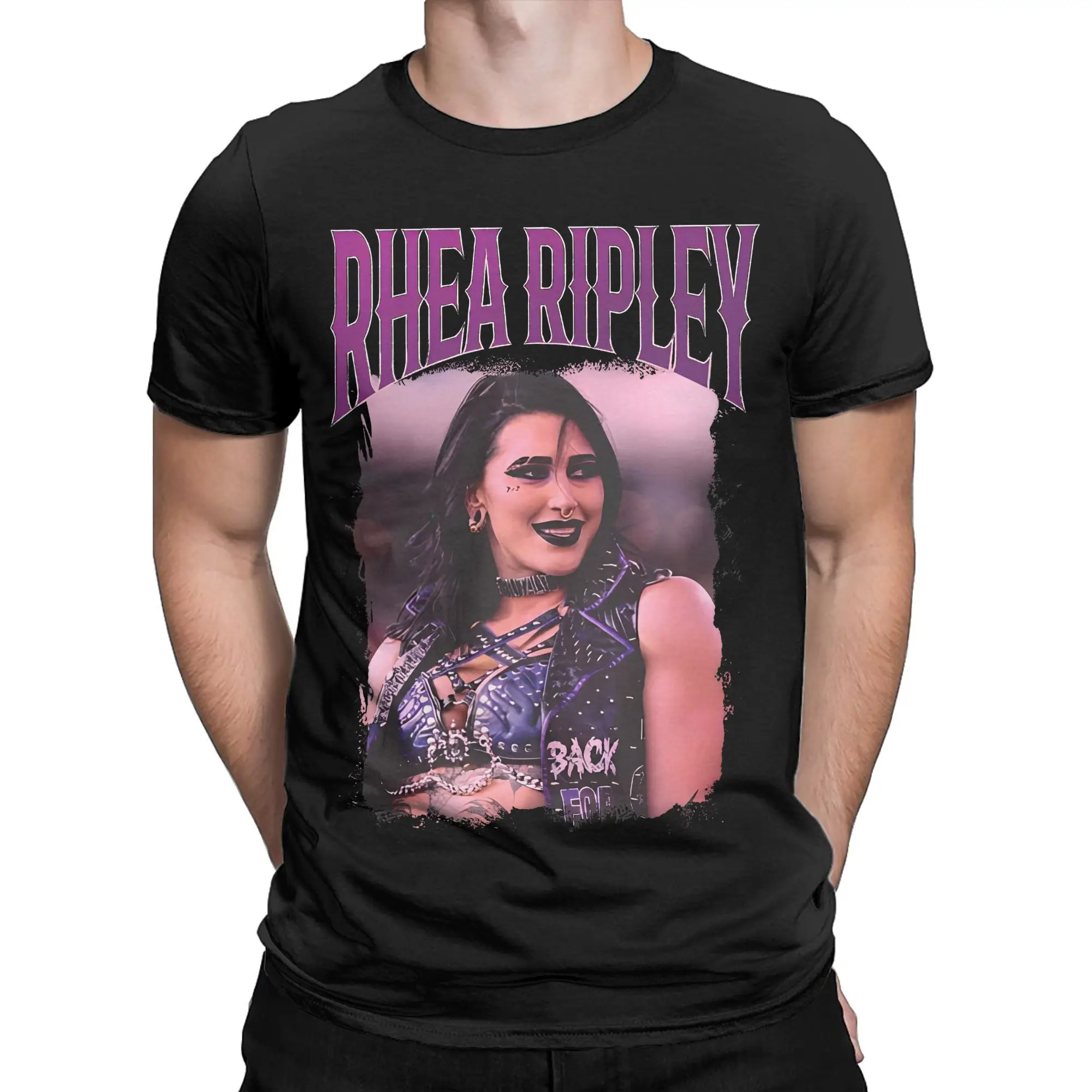 rhea ripley Wrestling Wrestler Printed T Shirt for Men Women  Pure Cotton  Tee Shirt Clothing