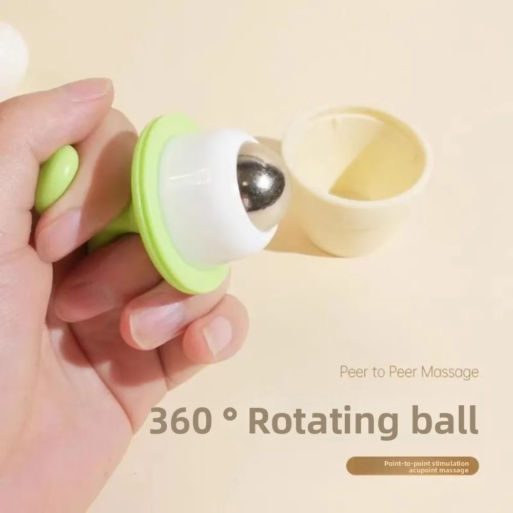 2/1pcs Handheld Body Massager Mini Potted Plant Shaped Roller Ball Bead Relaxation Massage Cooling for Neck Foot Skin Care Tool