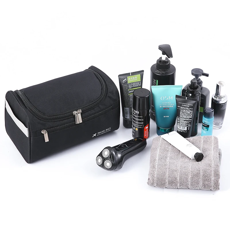 New Hanging Travel Toiletry Bag Organizer Bathroom Hygiene Dopp Kit with Hook Portable Shaving Cosmetic Makeup Bag  Accessories