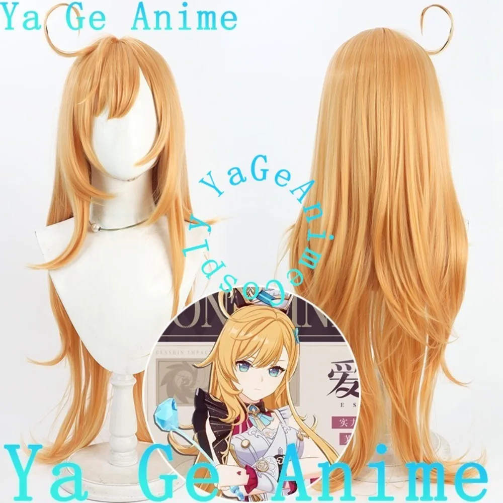 

Ya Ge Anime Store Genshin Impact Escoffier Cosplay Wig Anime Games Halloween Carnival Party Synthetic Heat Resistant Hair