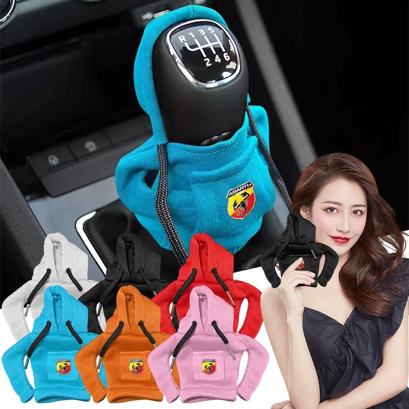 

Universal Gear Shift Mini Hoodie Cover Shift Cover Gear Handle Decoration For Abbas Abarth Punto 124/125/500 Stilo Ducato Doblo