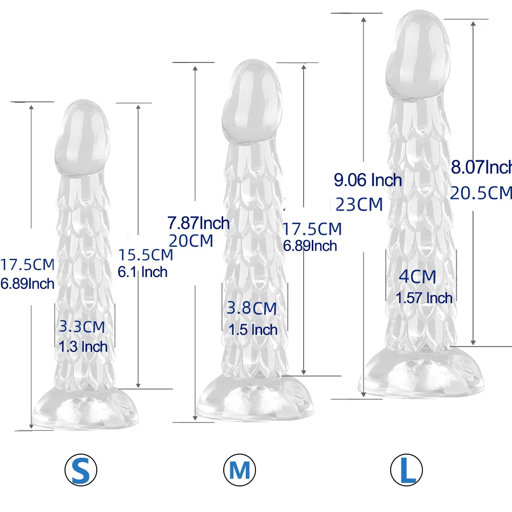 23cm Dragon Dildo Suction Cup Anal Plug Whip Buttplug Anus Dilator Female Vaginal Masturbator Butt Plug Sex Toys For Women Men