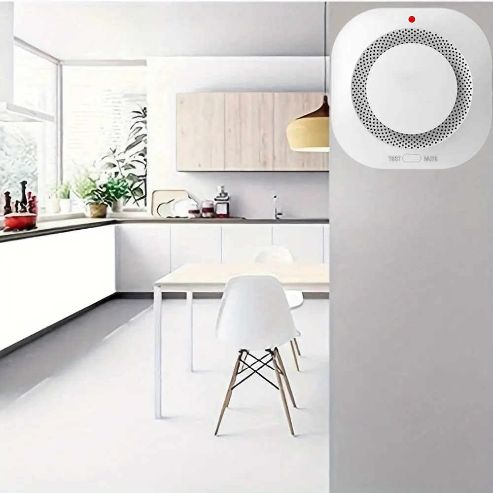 Wireless Fire Protection Smoke alarm Detector Alarm Sensors  for Home Office Connect Alarm System Security Firefighters