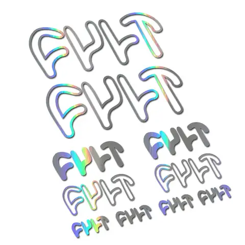 컬트 bmx 자전거 프레임 라벨 데칼 자전거 사이클링 스티커 세트 ﻿