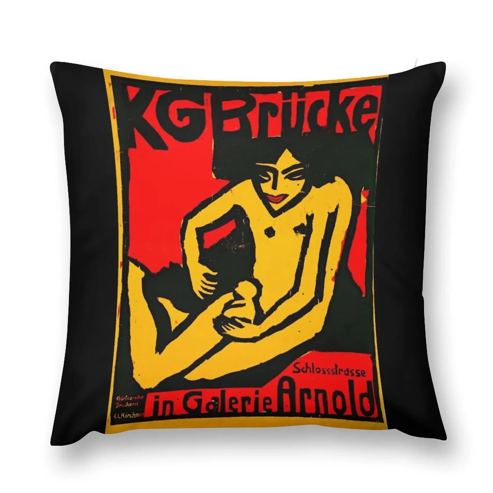 

HD ERNST LUDWIG KIRCHNER - Die Brücke 1910 Throw Pillow Decorative Cushion Cover Decorative Cushions For Living Room pillow