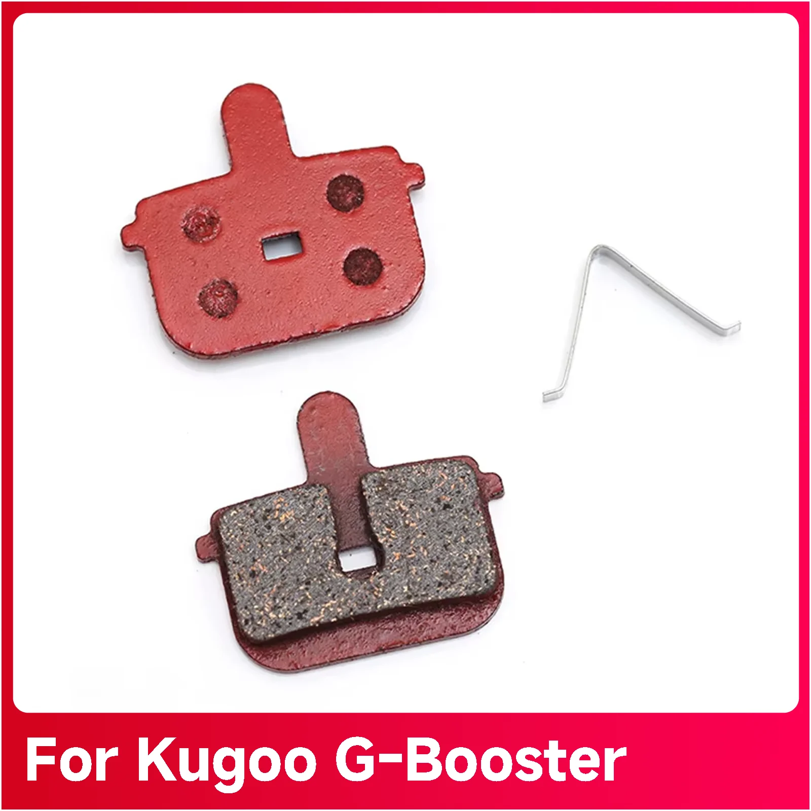 Brake Pads Rectangular Hollow Brake Calipers Semi Metal 1 Pair For Kugoo G-Booster Electric Scooter Cycling Parts