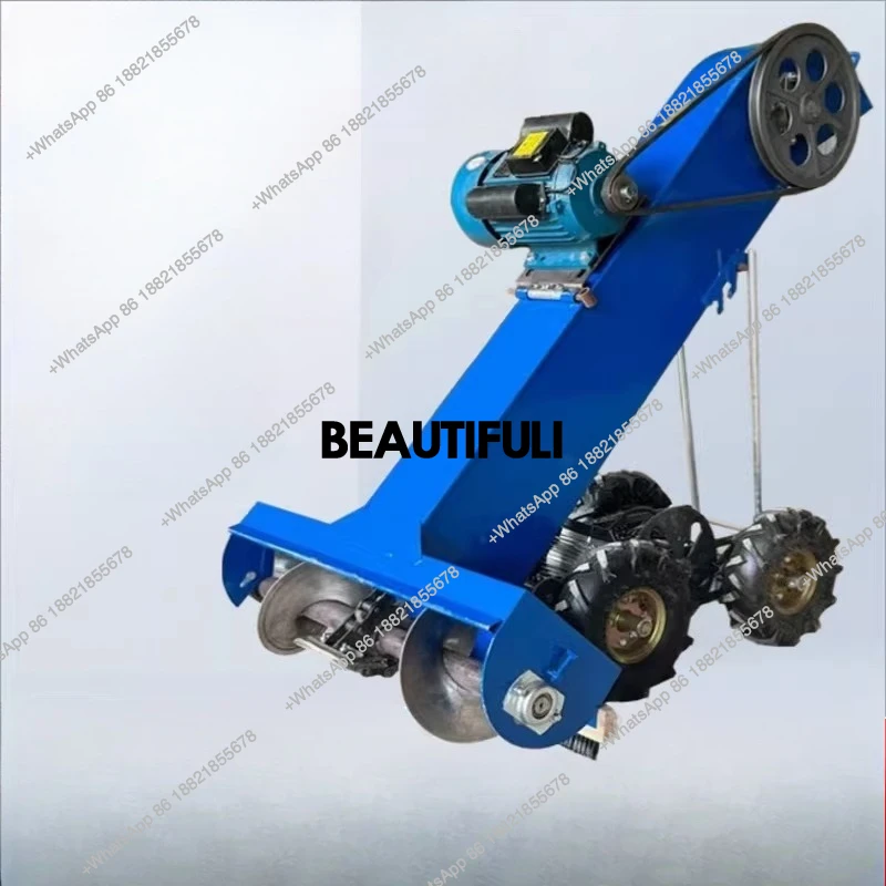 grain grilling machine grilling grain machine grilling sand collecting grain small household self-propelled bagging machine