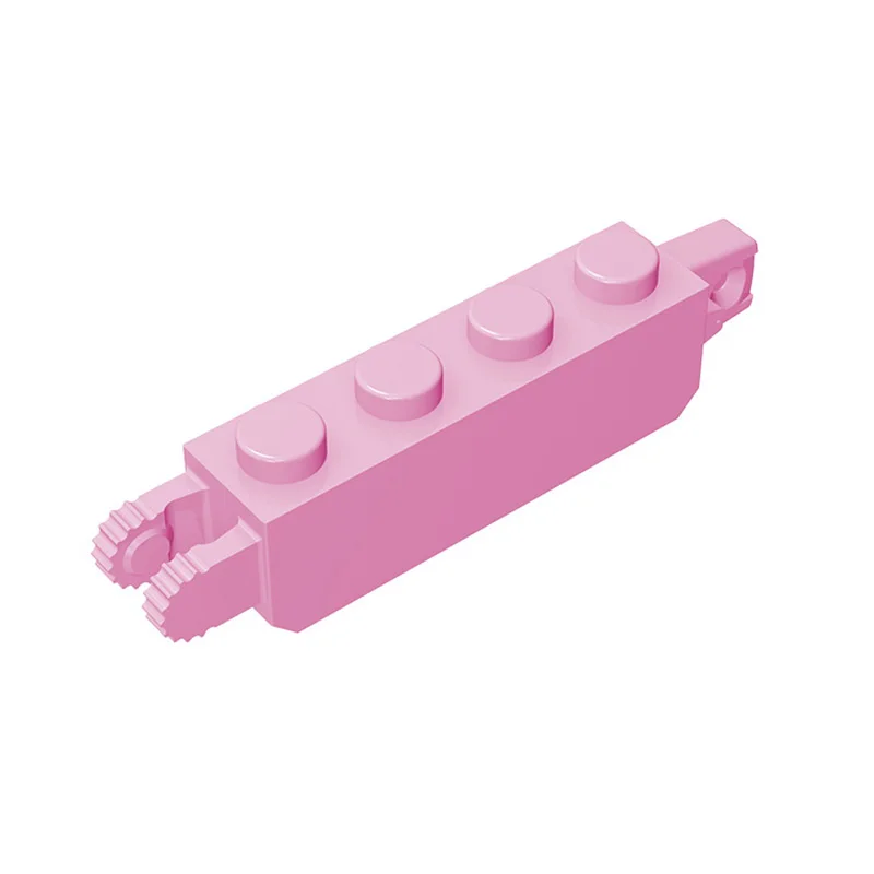 Gobricks 10Pcs MOC Parts 30387 Hinge Brick 1 x 4 Locking Compatible Bricks Assmble Building Blocks Particle Kid Toy Gift