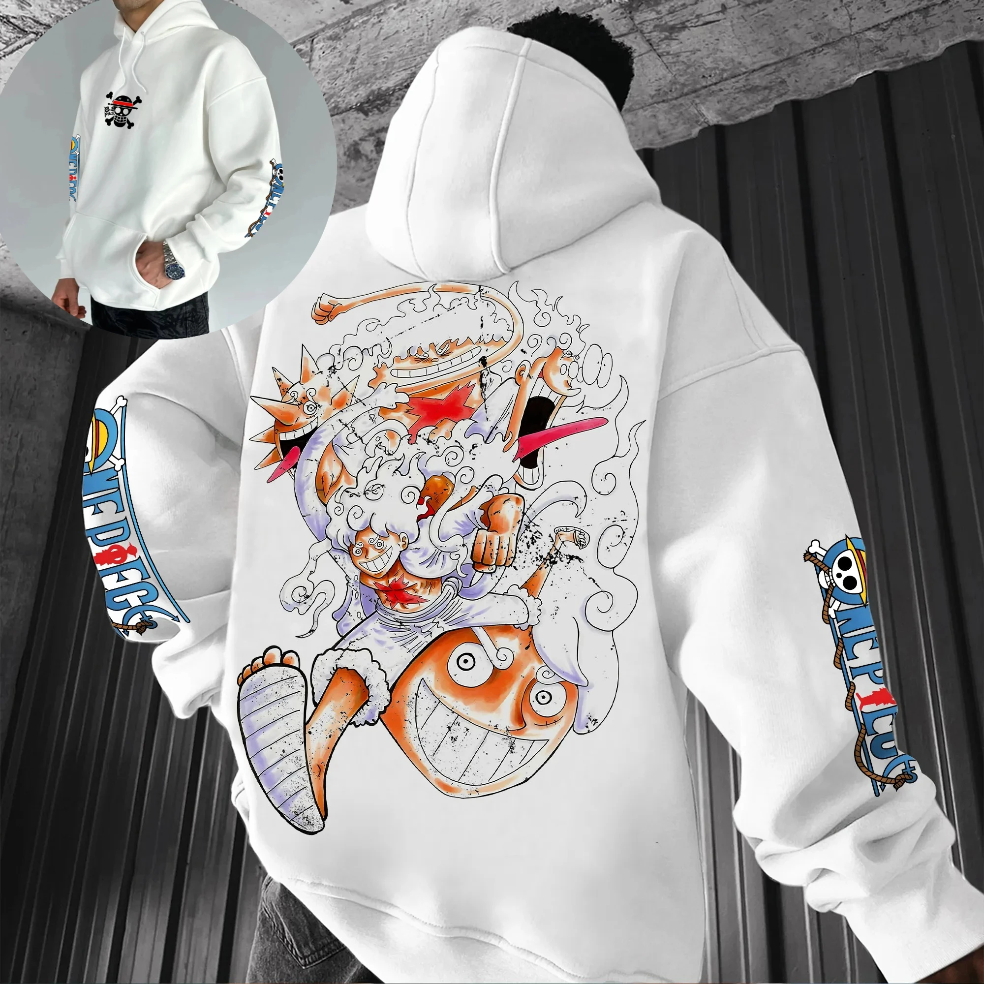 

One Piece Zoro Harajuku Streetwear Autumn Men Vintage Hoodie Winter Women Oversized Hooded Sweatshirt Long Sleeve Top Y2k