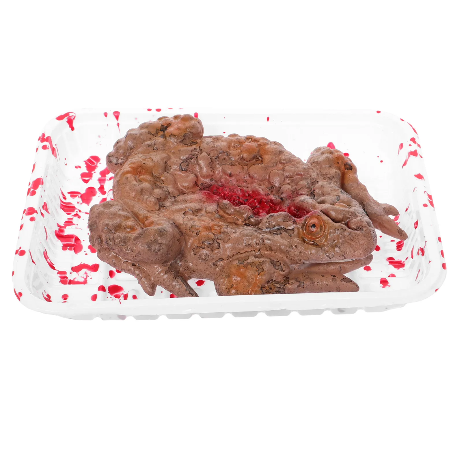 

Реалистичный большой страшный жаб-поднос для розыгрышей, реквизит для Хэллоуина, ужасающий поднос для вечеринки в доме с привидениями, для создания жуткой атмосферы на улице