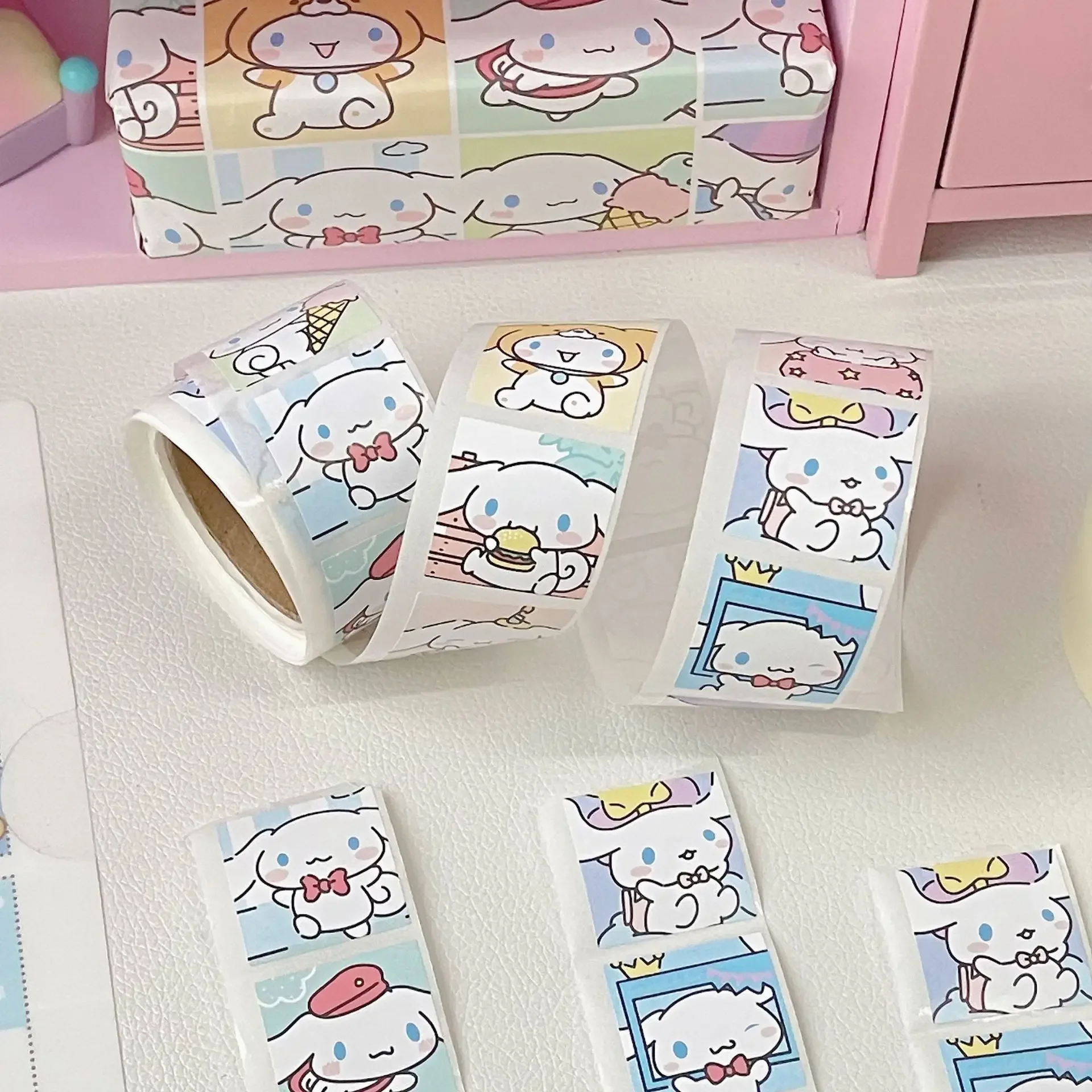 200pcs Cute Cartoon Sanrio Kuromi Hello Kitty Pachacco Cinnamoroll Kids Diy Stickers