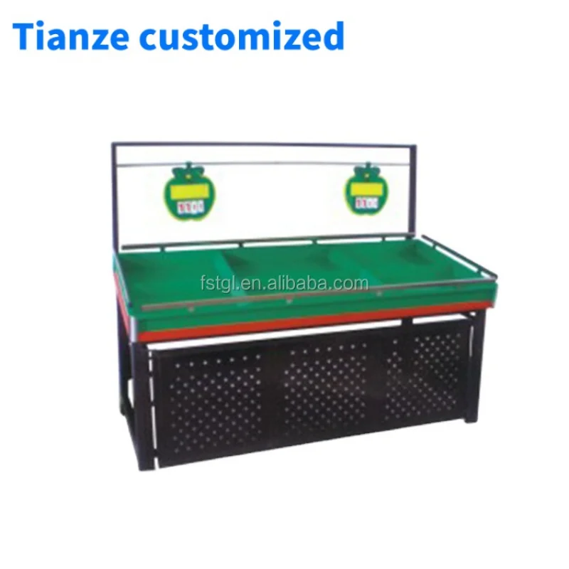 (customized)Factory hot sale shelves fruit shelf vegetable and metal wooden stand rack price