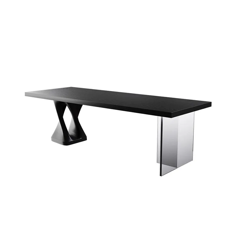 

Wabi Sand wind all solid wood tea table and chair combination, household large board tea table