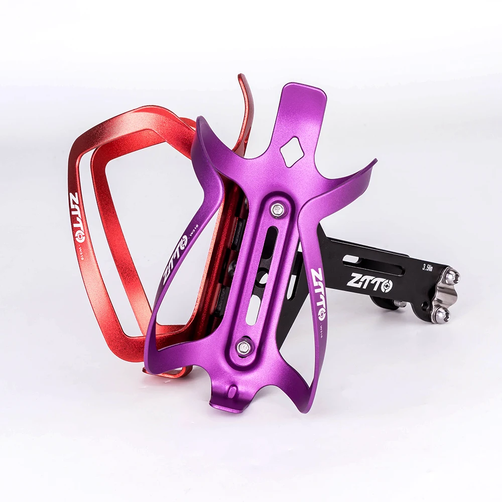 ZTTO New 6 colors MTB Road Bike Bottle Cage Ultralight CNC Aluminum Alloy Holder Water Bottle Holder for Mountain Road Bicycle