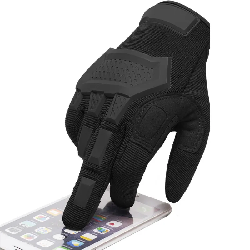 Touch Scree Taktische Handschuhe Herren Paintball Airsoft Outdoor Sport Schießen Wandern Rennen Polizei Vollfingerhandschuhe – Detail 5