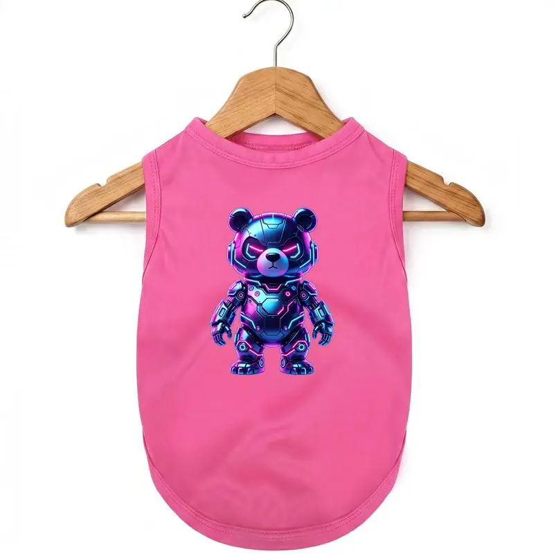 

Mech Bear Dog Vest Summer Breathable Quick Dry Cool Sleeveless Pet Tee
