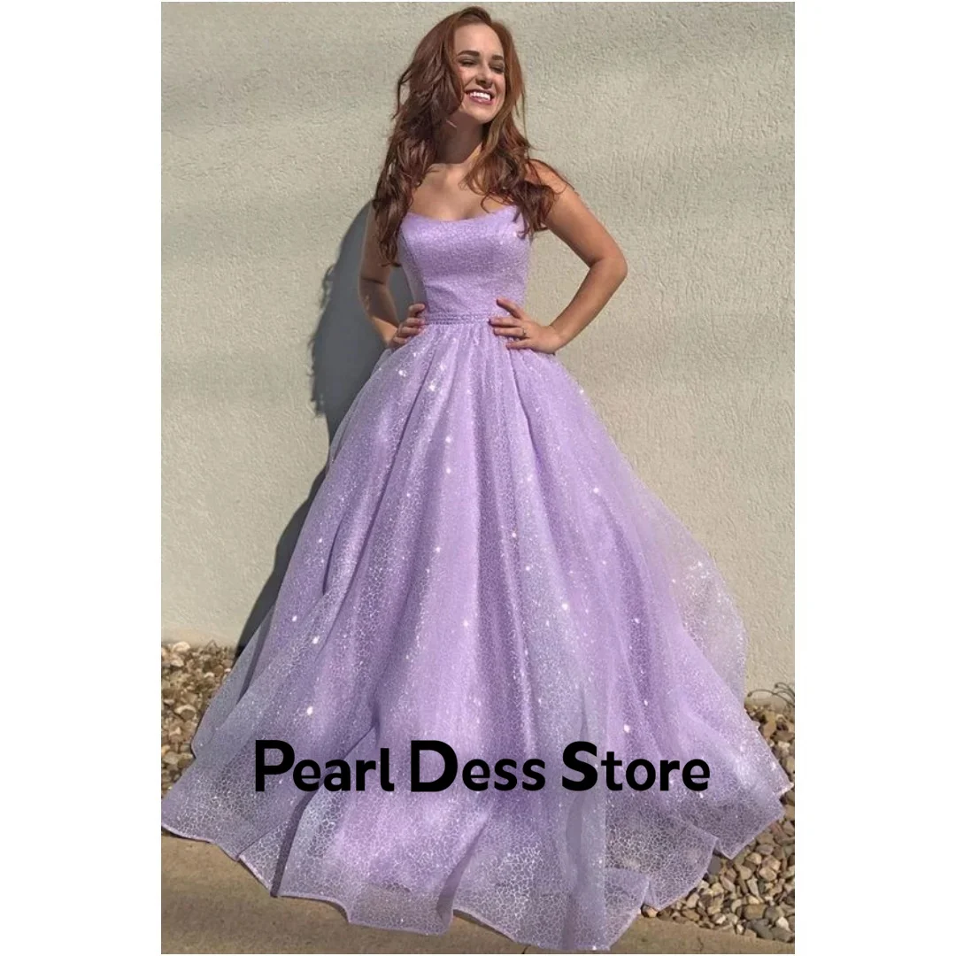 

Purple Ball Dress 2024 Sweet Sparkling Tulle Vestidos De Fiesta Special Occasion Dress