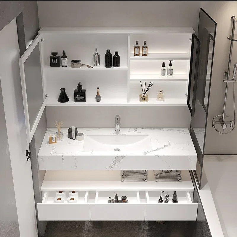 Skincare Aesthetic Bathroom Cabinet Display Toilet Dressers Sink Earring Cupboard Organizer Perfume Tocador Commercial Furniture