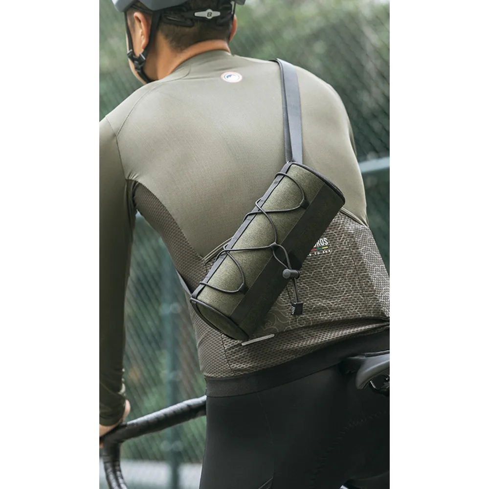 Bicycle cylindrical charter, bag, mountain road travel, front crossbeam, hanging handle, storage_voghion.com